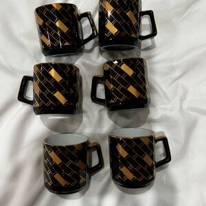 Vintage Japanese Art Deco Espresso Set